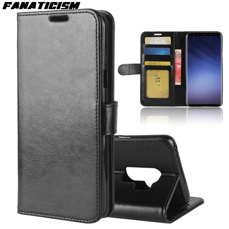 200 шт. кожаный чехол-книжка для iphone XS XR Samsung S10 S10e S9 S8 A6 A8 A9 J4 J6 Plus Note 9 8 | Мобильные