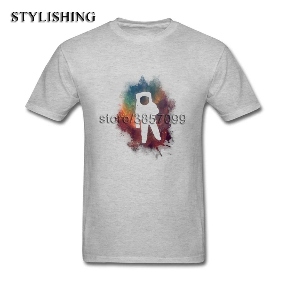 Формальные Teeshirts для взрослых 100% хлопок Рубашка с короткими рукавами астронавт XS