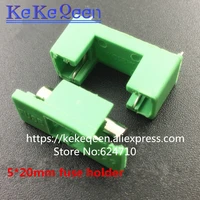20pcslot free shipping ptf 77 520mm 22mm pitch 15mm pitch green fuse holder with cover ptf 7778