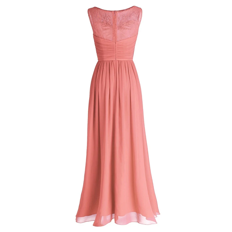 Женское шифоновое кружевное платье подружки невесты длинное вечернее женские