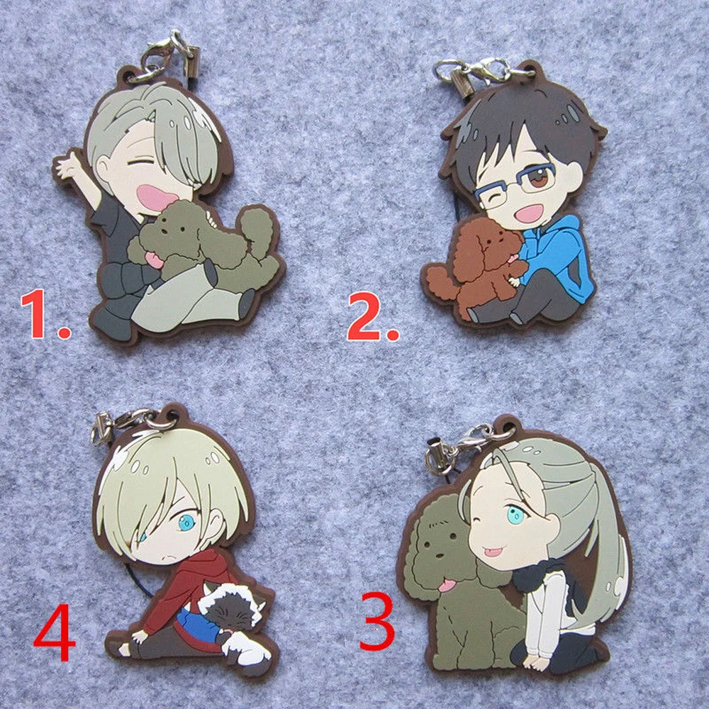 T075 Anime Yuri on Ice Nikiforov Victor rubber keychain Дом и сад