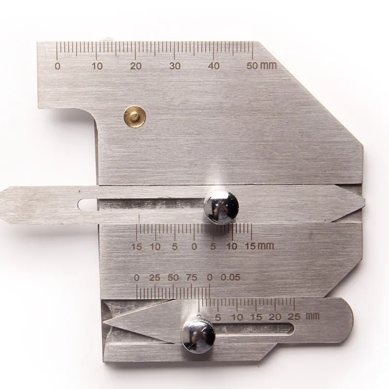 

Welding Inspection Ruler Stainless Steel HJC60 Gauge Weld Bead Height Welding Seam Gap Size Measuring Tools