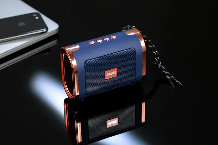 Blue Lefon Bluetooth динамик портативный беспроводной стерео динамик s звуковая коробка Наружная домашняя Поддержка TF карта USB диск Новинка - Цвет: Blue