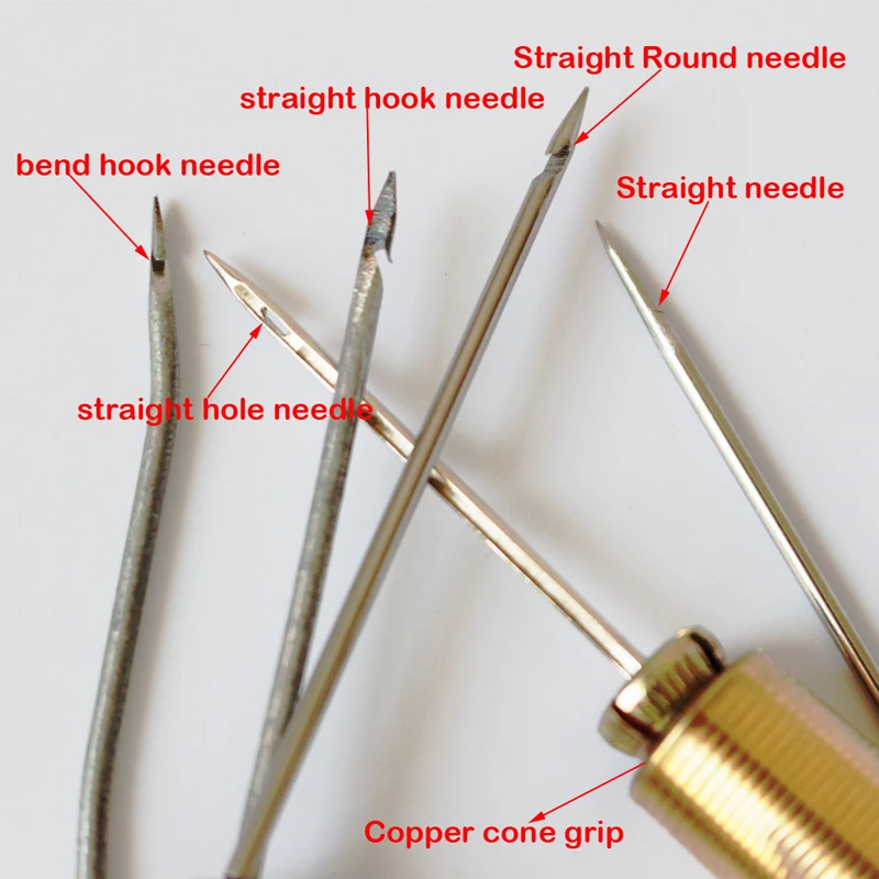 7 шт. ручные инструменты для ремонта обуви с крючком|steel awl|shoe repair toolsleather diy tool |
