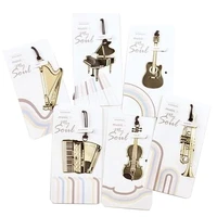 exquisite musical instrument bookmark vintage piano guitar violin metal gold plated gift music is my soul bookmark
