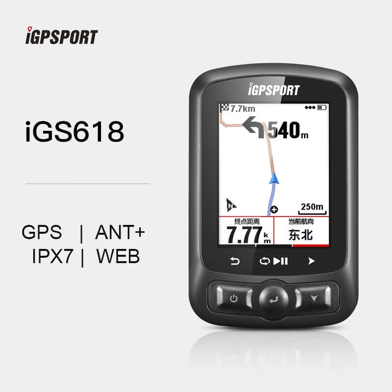 I GPS порт 2 дюйма цветной экран велосипедный компьютер беспроводной ANT +