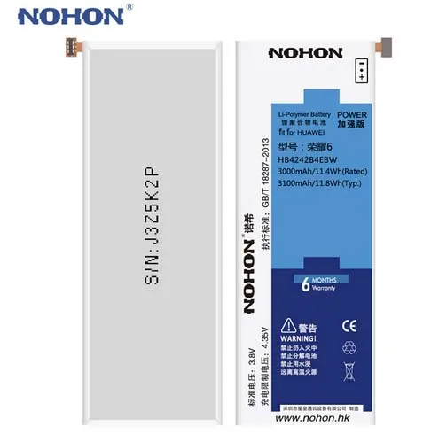 Аккумуляторная батарея NOHON HB4242B4EBW для Huawei Honor 6 4X 7i стандартная деталь запасная