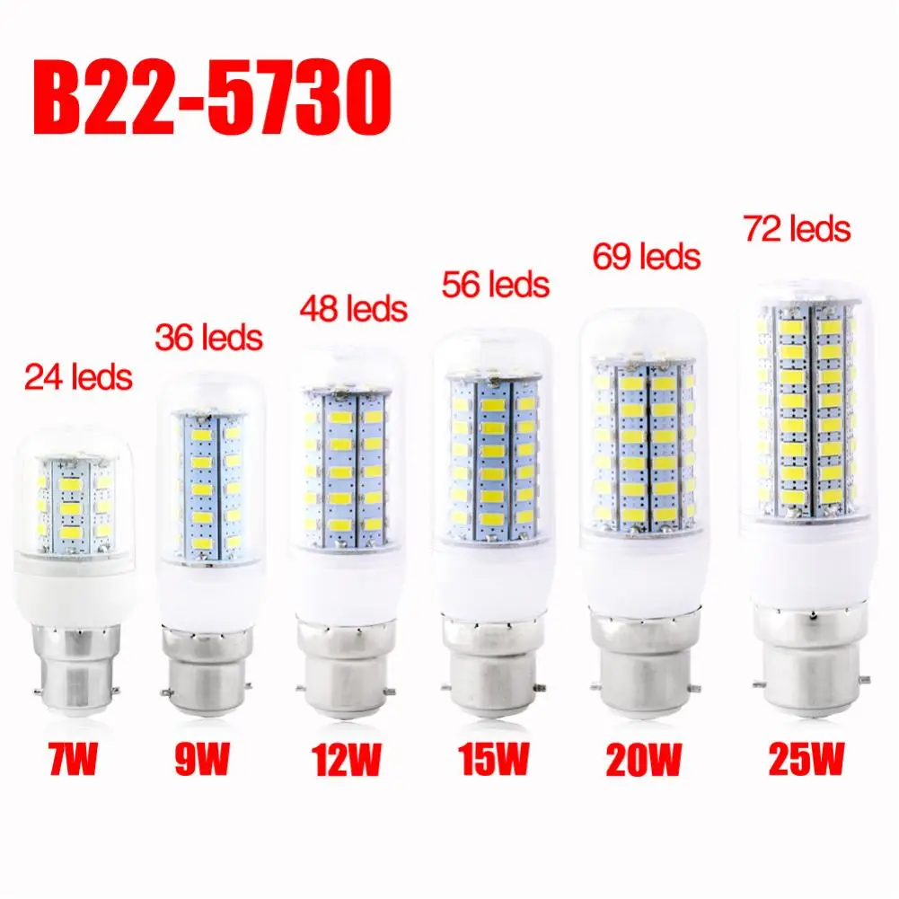 Дешевые супер светодиодный лампы E27 E14 220V SMD 5730 светодиодный светильник B22 GU10 G9 AC 110V 5730SMD светодиодный кукурузная лампа светильник люстра 220 230V