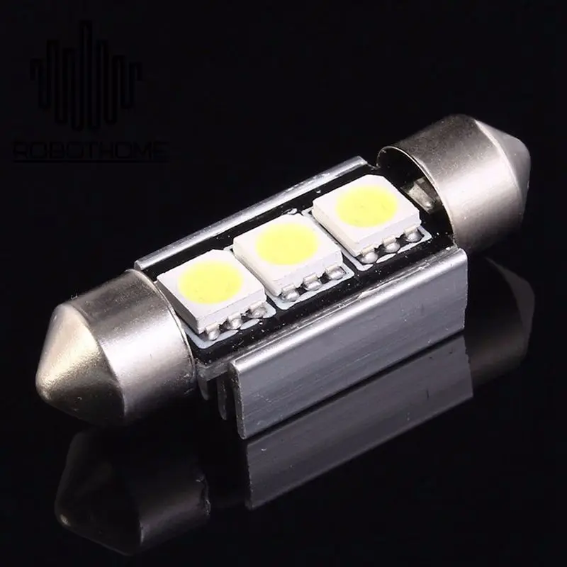 10 шт./компл. Авто 36 мм CANBUS без ошибок 3 светодиодный 5050 SMD 6418 C5W автомобильный