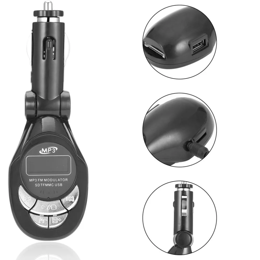 AZGIANT 4в1 LCD Многофункциональный Автомобильный MP3 плеер 206 каналов со встроенным