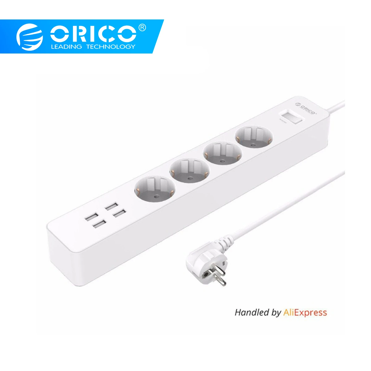 ORICO USB Мощность полосы Офис ЕС Стабилизатор напряжения с 4 Порты и разъёмы 20 Вт