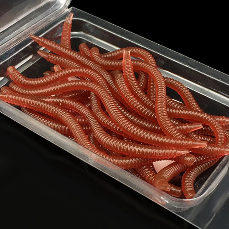 

20PCS/Lot soft lure fishing worms sea Red Worms EarthWorm soft bait worms Lure fishing lure sea worms for fishing