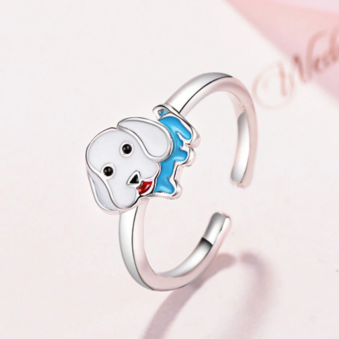 Cute Dog Silver Adjustable Rings for Women Fashion Jewelry Best Gift 2018 | Украшения и аксессуары