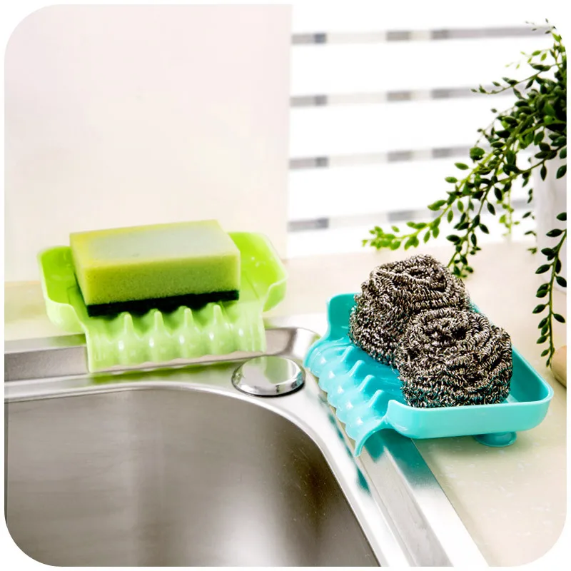 1 шт. гибкий силиконовый держатель для мыла конфетных цветов лоток слива