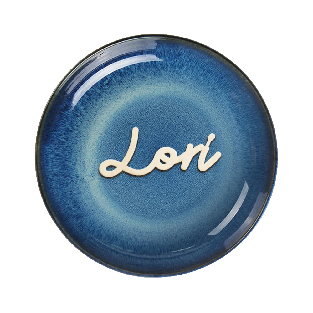 10 шт. персонализированные деревянные имена с лазерной резкой места карты