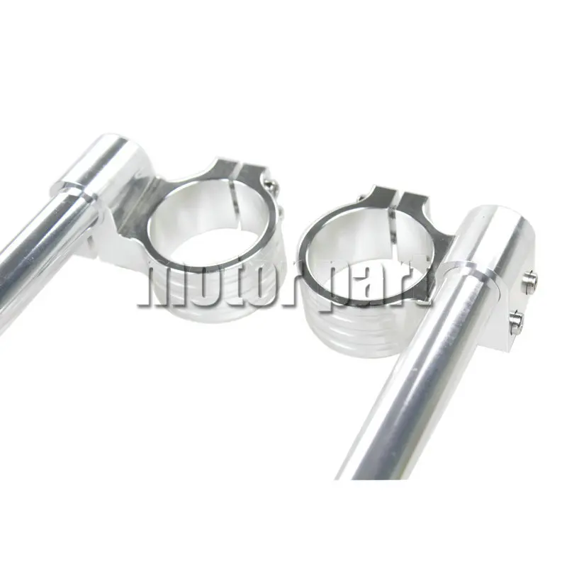 37mm Clip-ons Handle Bar For Suzuki GS500 GS 500 Motorcycle Fork Tube CNC Riser Handlebar Raised 20mm Silver Color | Автомобили и