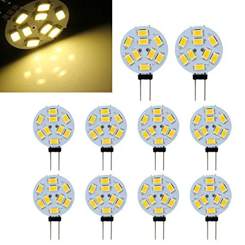 10X Bombilla Luz 9 светодиодный G4 DC12V 1W 5630 SMD Blanco Calido|led g4|g4 dc12v5630 smd |