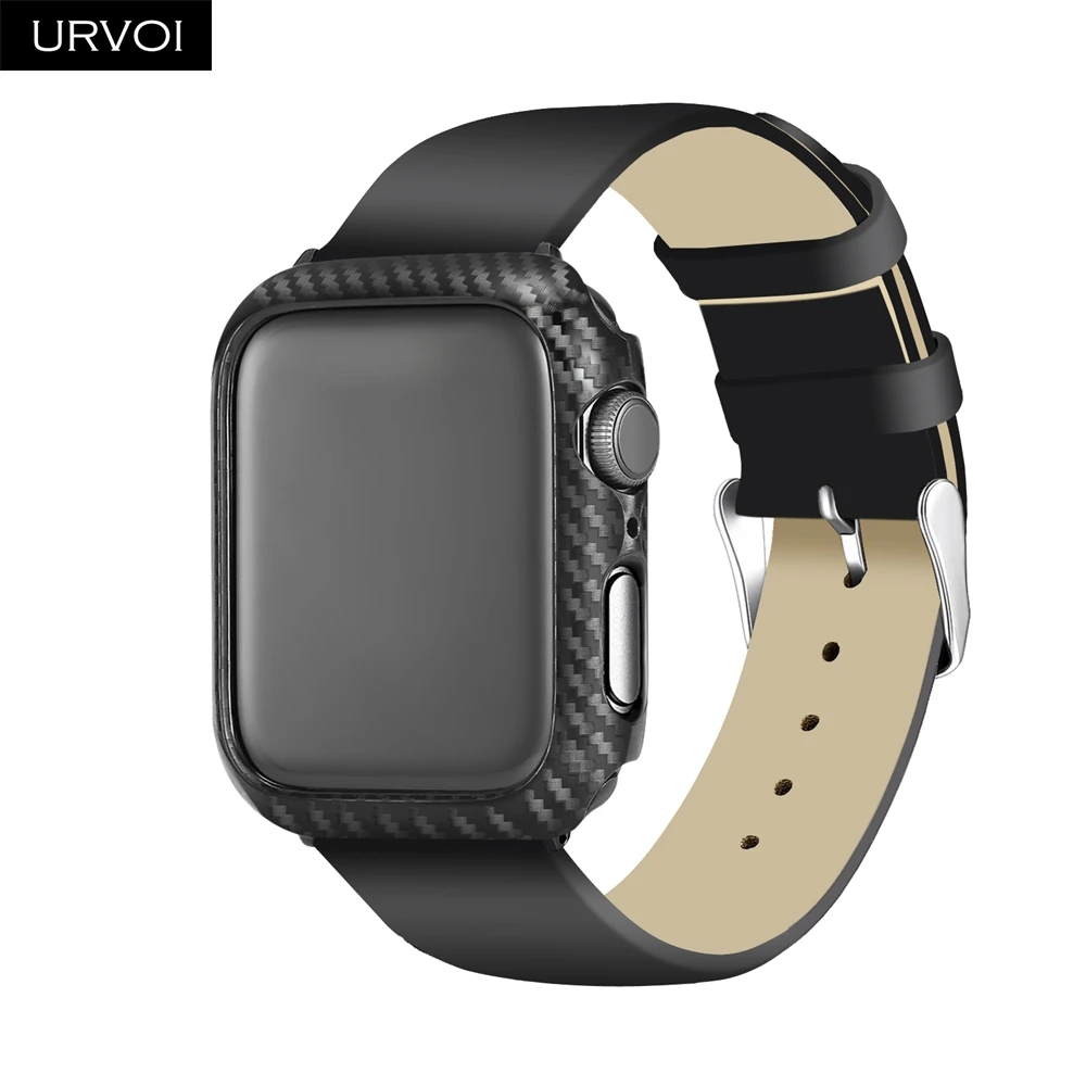 Чехол URVOI для Apple Watch series 6 SE 5 4 3 пластиковый бампер из стеклопластика протектор