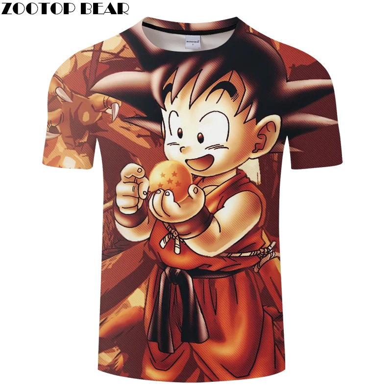 Супер Saiyan Me Tshir tDragon Ball Z Ultra Instinct Goku летняя футболка с 3D принтом Dragon забавная