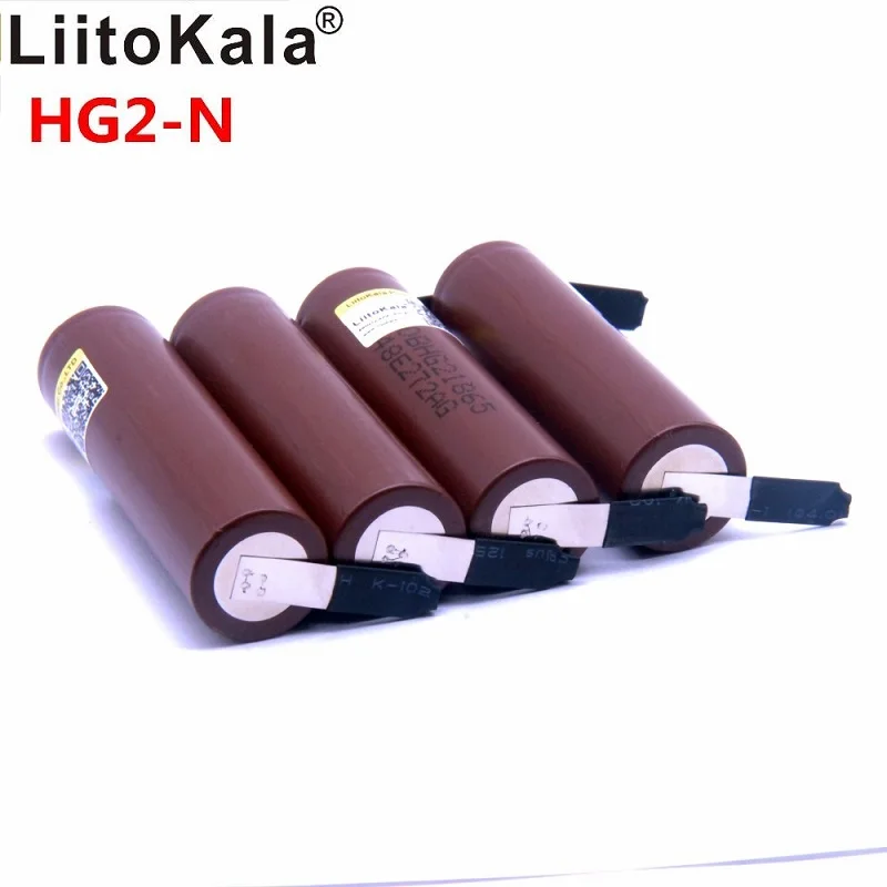 LiitoKala оригинал для LG Hg2 18650 3000 мАч 3 6 В разряда 20A посвященный электронная сигарета +