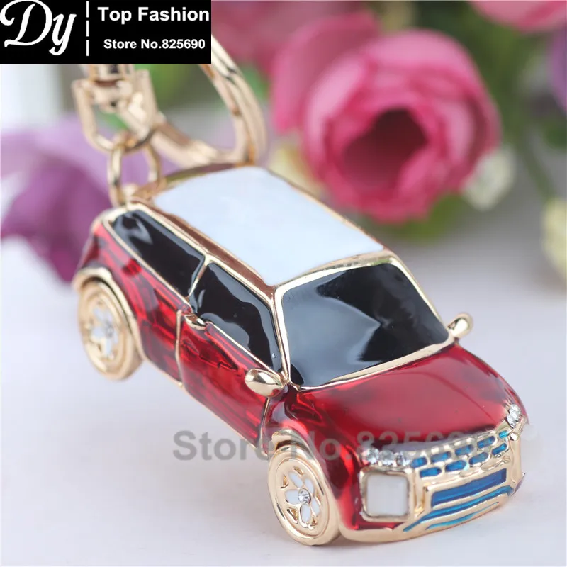 Crystal Rhinestone Alloy Keychain For Women Handbag Mini Rover Car Bag Key Ring Holder Chaveiro | Украшения и аксессуары