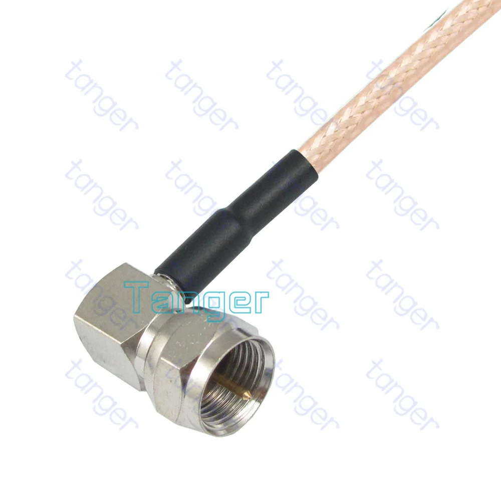Переходник RG316 SMA female jack to F male с прямым углом 20 см 8 дюймов RG-316 радиочастотный