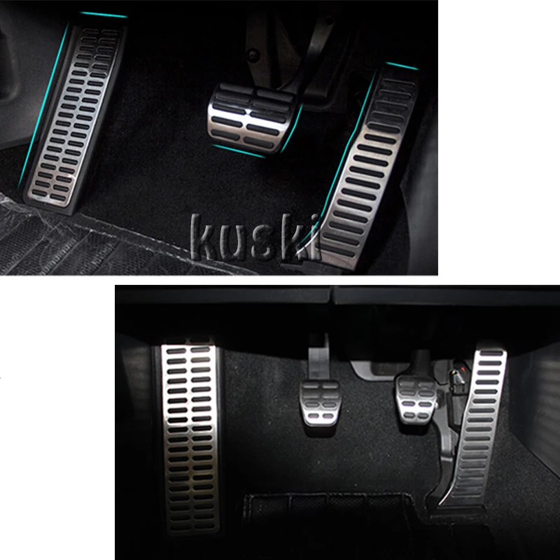 1 пара автомобильные педали из нержавеющей стали для Volkswagen VW Passat B6 B7 CC Skoda Superb /AT