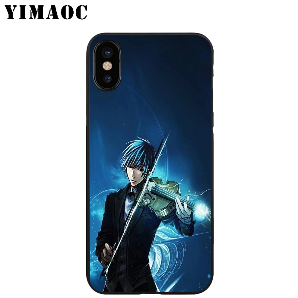 YIMAOC Sword Art онлайн Мягкий ТПУ Черный силиконовый чехол для iPhone X или 10 8 7 6 6S Plus 5 5S SE Xr