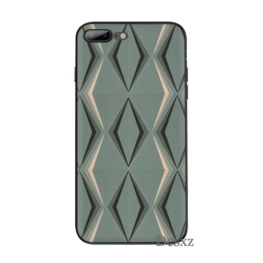 Силиконовый ТПУ чехол для телефона Марокко Арт Деко плитка карта iPhone 11 Pro X XS Max XR 6