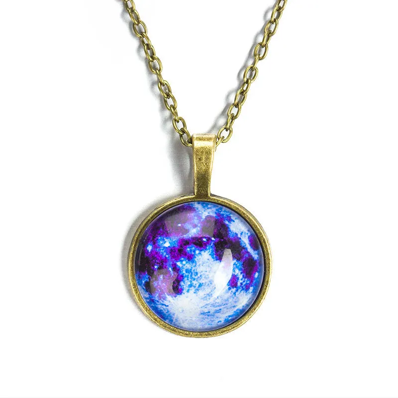 Светящееся в темноте ожерелье с подвеской светящаяся звезда серия Луна