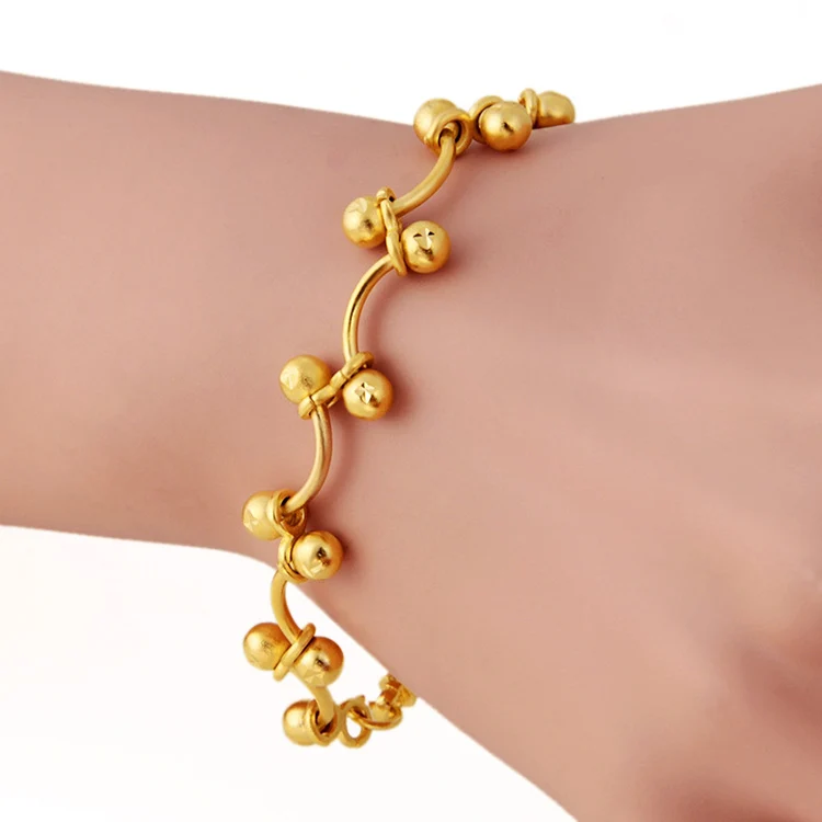 Vietnam Sand Gold Bracelet Fashion Beaded Bracelet Gold Bracelet Wedding Jewelry for Women