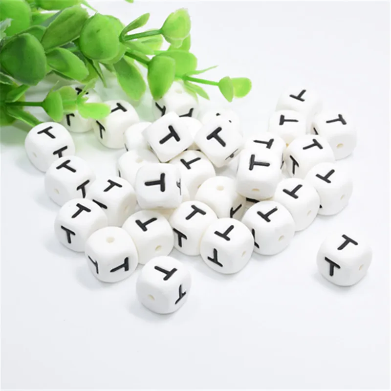10 PCS Letter T Silicone Teething Beads BPA Free Food Grade English For DIY Name Necklace Nursing Gift | Украшения и аксессуары