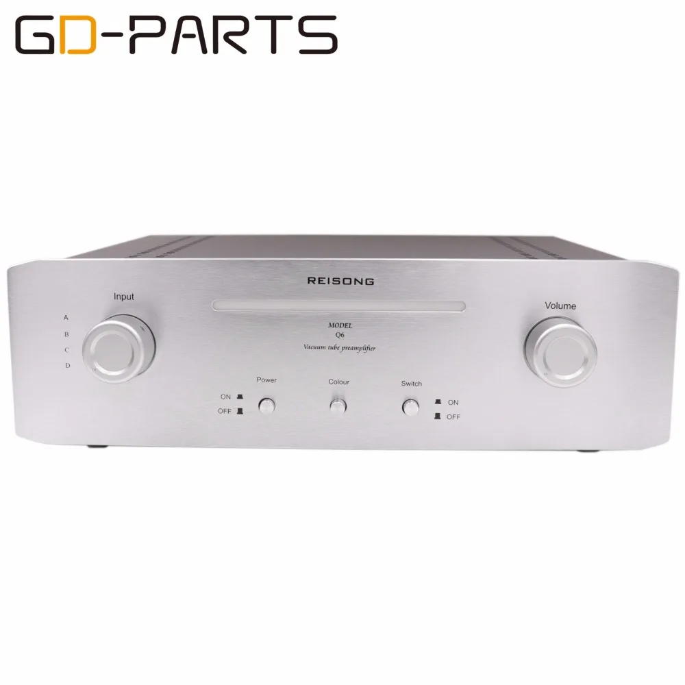 Стерео винтажный ламповый предусилитель Hifi аудио 12AX7 6Z4 6X4 предусилитель Реплика Marantz 7 схема 4 канала вход алюминиевый Железный шасси