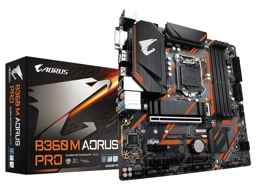 Gigabyte GA-B360M AORUS PRO настольная материнская плата B360M Intel B360 LGA 1151 Core i7 DDR4 64G SATA3 USB3.1 M.2 COM