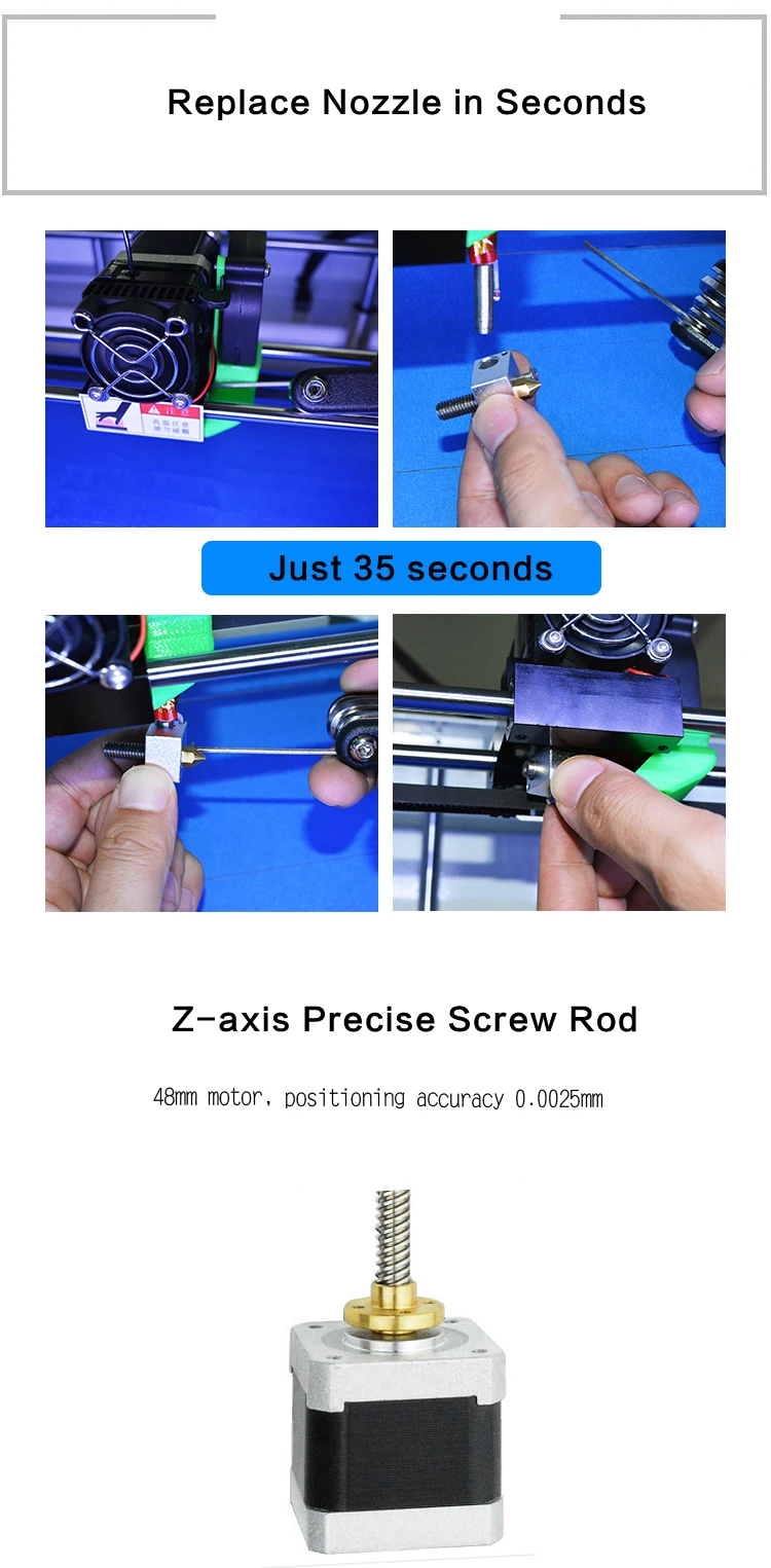 Creasee 3d принтер CS334 Высокоточный 3d принтер DIY Набор самостоятельной сборки с обновлением, печать, 3d принтер