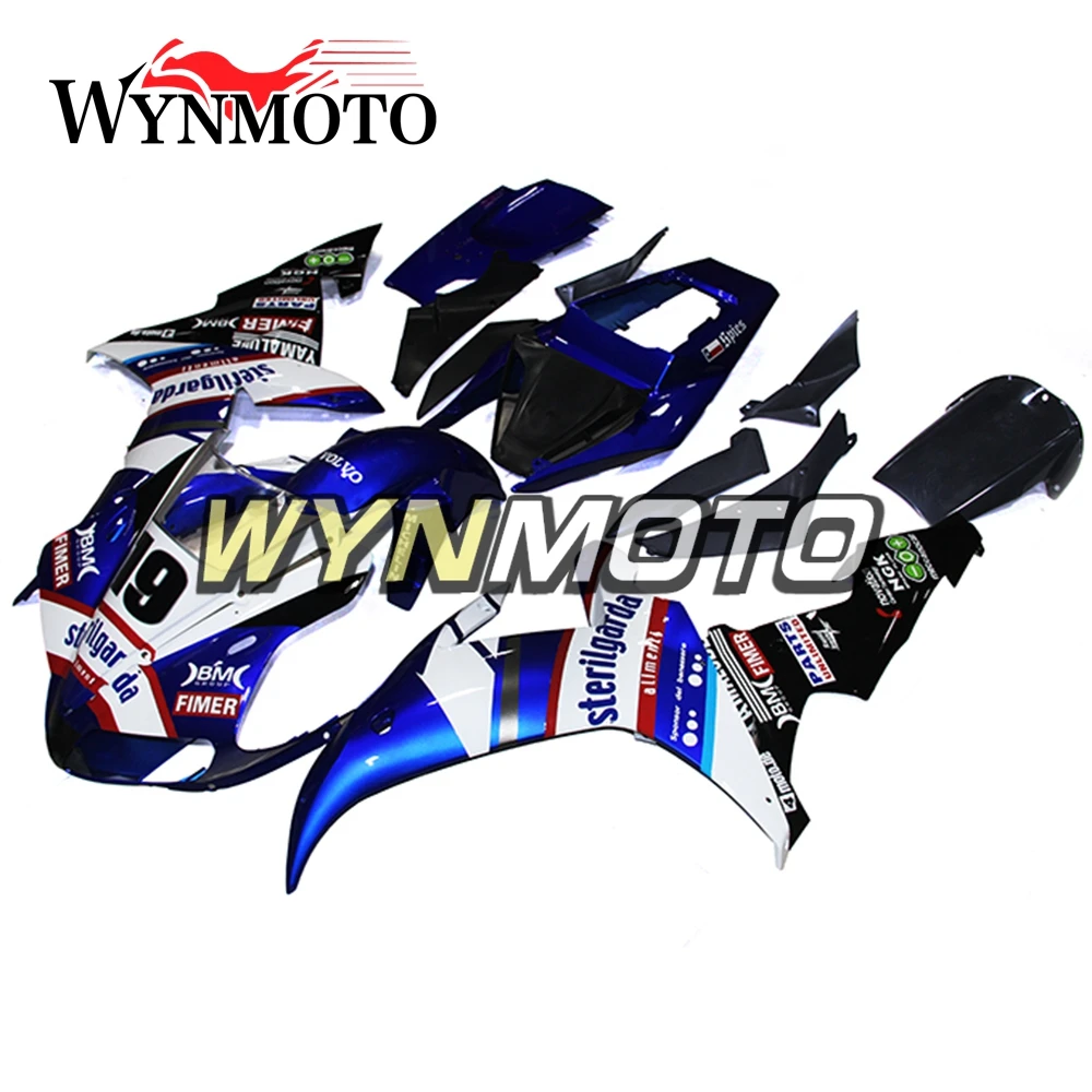 

Полный комплект обтекателей для Yamaha YZF1000 R1 2002-2003 02 03 впрыскивание из АБС-пластика белые синие обтекатели для кузова Новинка