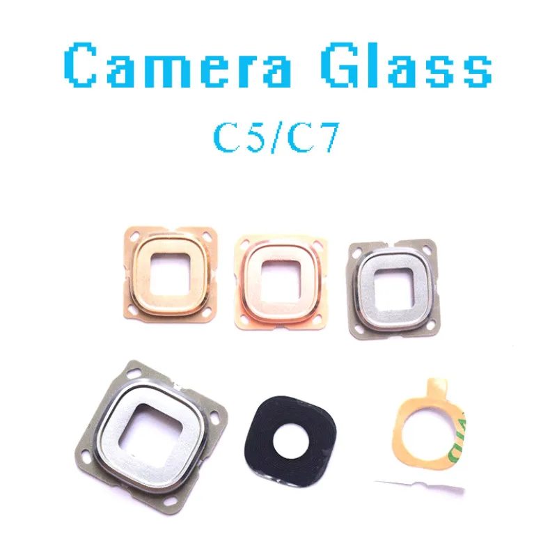 Стеклянная рамка объектива камеры запасные части C5 C7 для Samsung Galaxy C5000 C7000 Рамка с