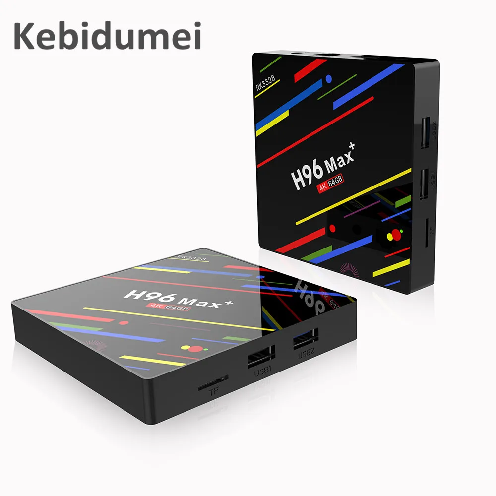 ТВ-приставка H96 MAX Plus Android 8 1 смарт-приставка RK3328 16 ГБ 32 64 2 4G/5G Wifi 4K H.265 медиаплеер Pro H2