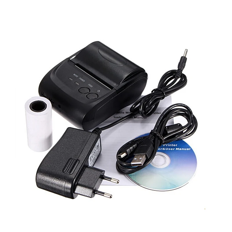 Bluetooth2.0 mobile mini android pos receipt printer 58mm thermal portable impressora support windows system ticket 584A|pos printer|receipt