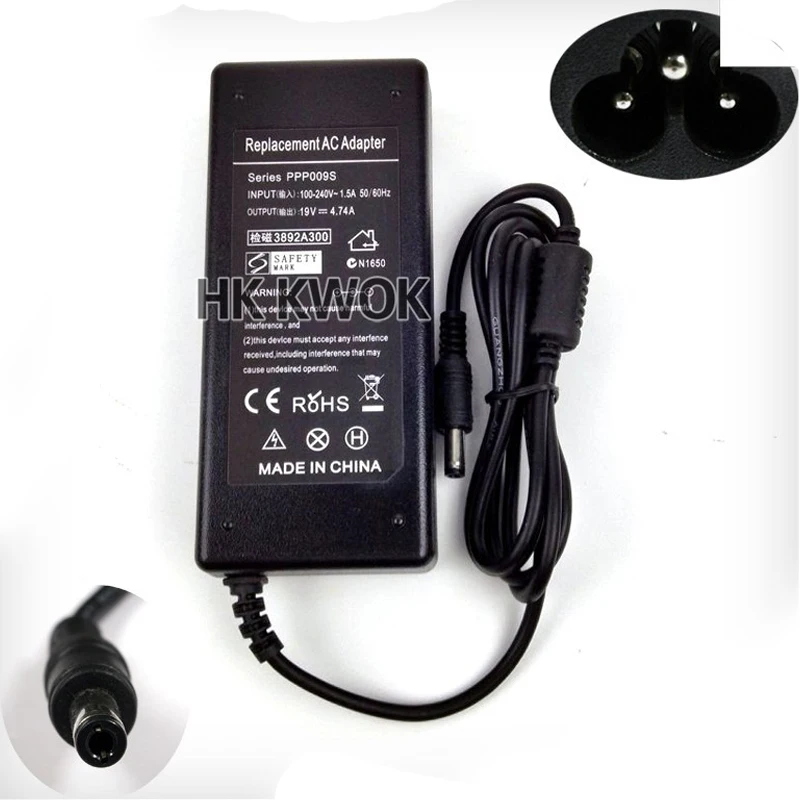 Зарядное устройство для ноутбуков Toshiba 19 в 5 А 2 * мм 90 Вт|laptop universal charger|charger speakerlaptop 7