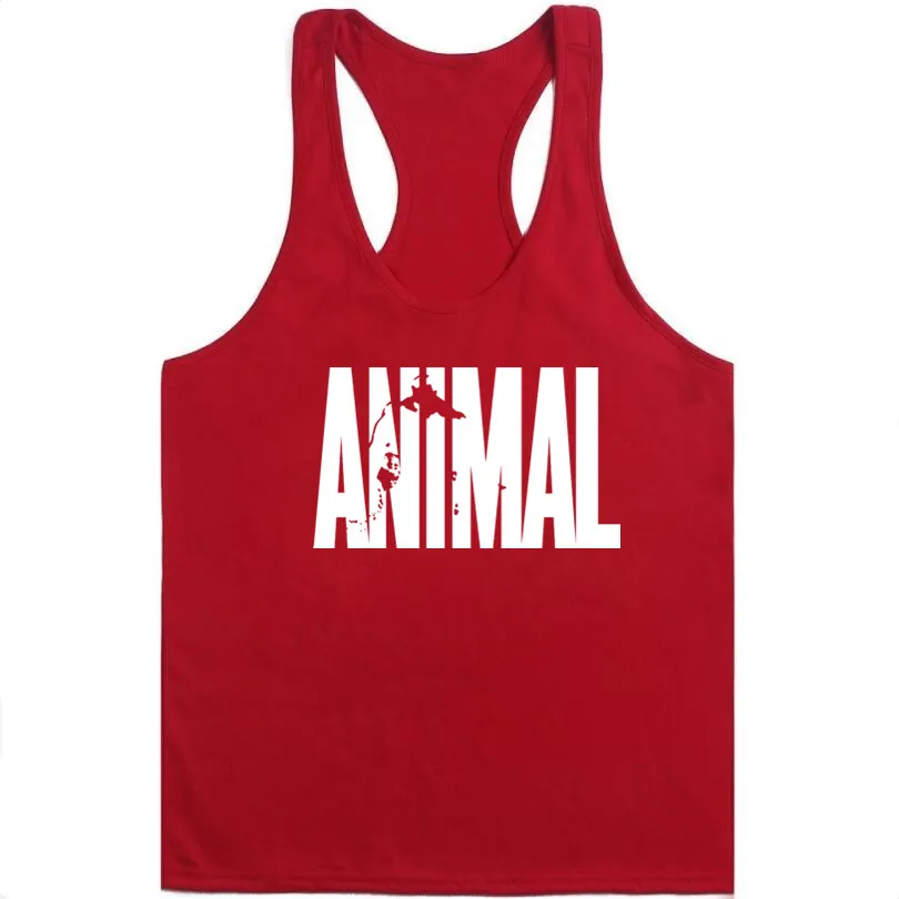 Тренажерные залы Винер животных стрингеров мужчин s Танк топики без рукавов