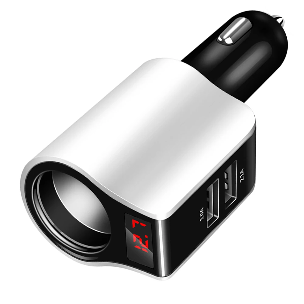 Напряжение Дисплей автомобиля Зарядное устройство 5V 3.1A Dual USB телефона адаптер