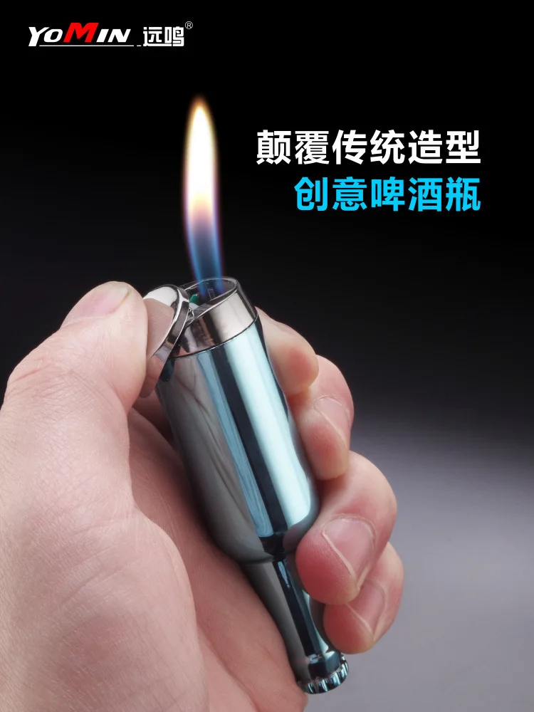 Мини-пивная бутылка индивидуальность интерес играть Зажигалка оригинальность инфляция Пламя зажигалка