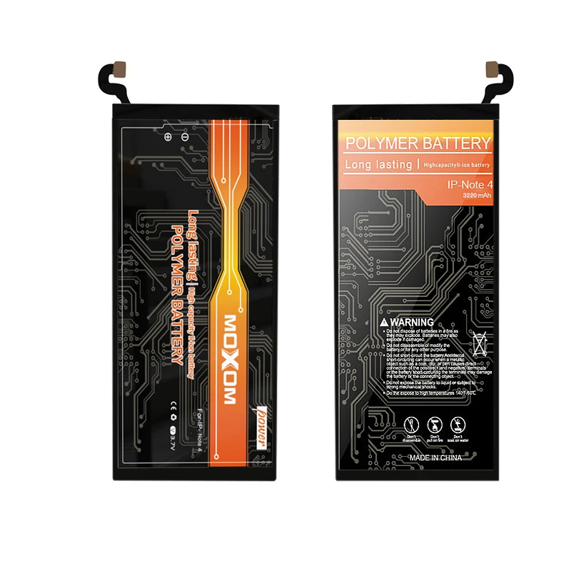 MOXOM Аккумулятор для телефона Samsung Galaxy Note 4 Note4 N9100 N9109W N9108V Замена Bateria Batarya EB-BN916BBC 3000