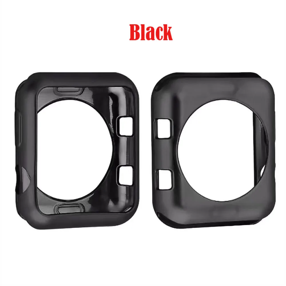 Soft TPU protective Case Series 3 2 1 For Apple Watch 38mm 42mm Colorful Cover Shell 42 mm Perfect Match Bumper | Наручные часы