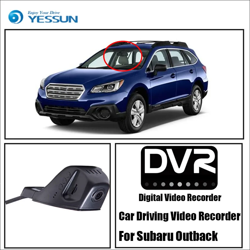 Видеорегистратор YESSUN для Subaru Outback HD 1080P|dash cam night vision|black boxdash |