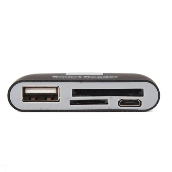 4 в 1 OTG/TF/SD считыватель смарт карт адаптер Micro USB зарядный порт для Android