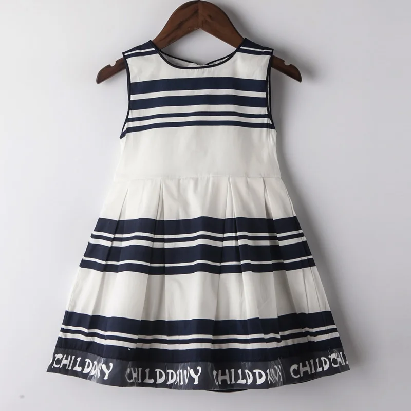 Childdkivy Girls Summer Dress 2019 Little Princess Striped Print Casual Clothes Kids Dresses For | Детская одежда и обувь