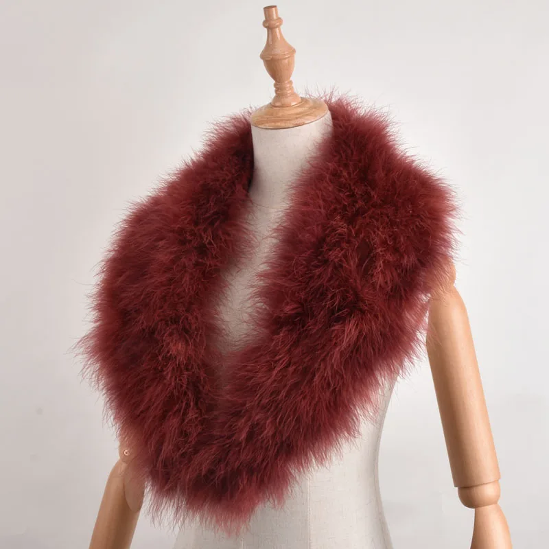 Женский зимний меховой воротник из натурального индейки |