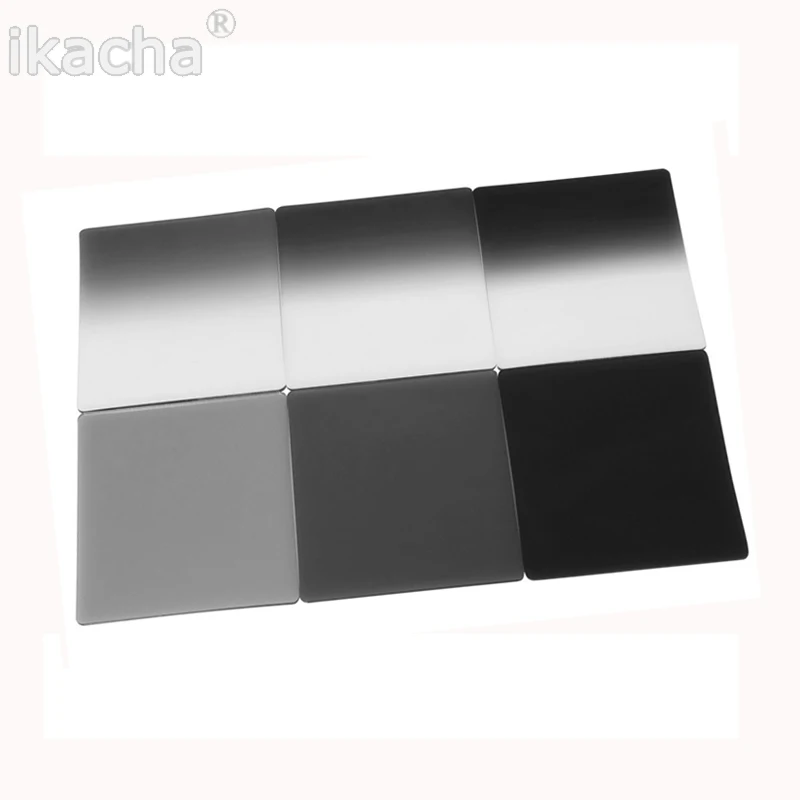 

Graduated Grey Full Color Square Filter ND2 ND4 ND8 ND16 Neutral Density Filter For Cokin P Series for D5200 D5300 Camera DSLR